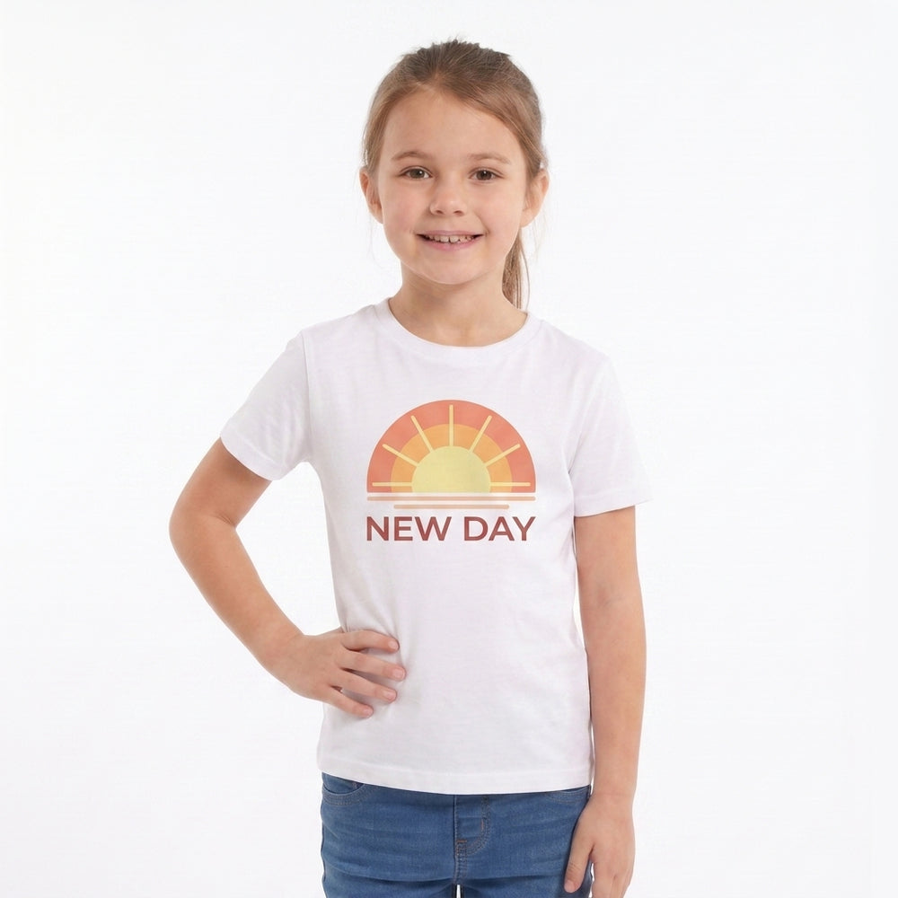 Fresh Start Vibes White T-Shirt mockup 2