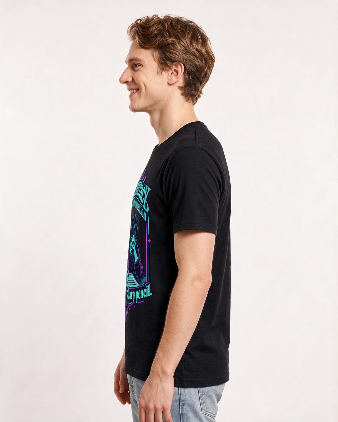 Political Statement Black T-Shirt for Men – Everyday Expression Graphic Tee product image 2