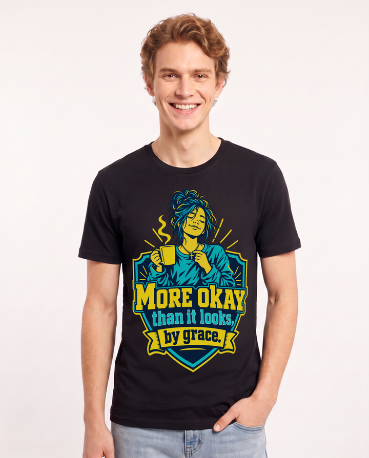 Christian Faith Black T-Shirt for Men – Everyday Expression Graphic Tee product image 3