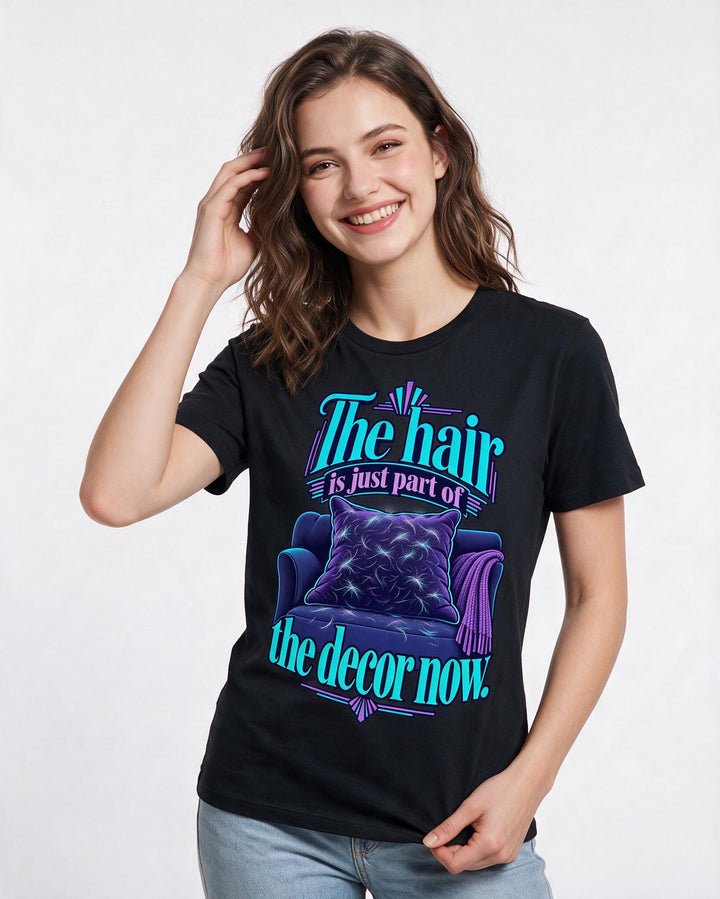 Cat Lover Black T-Shirt for Women – Everyday Expression Graphic Tee product image 1