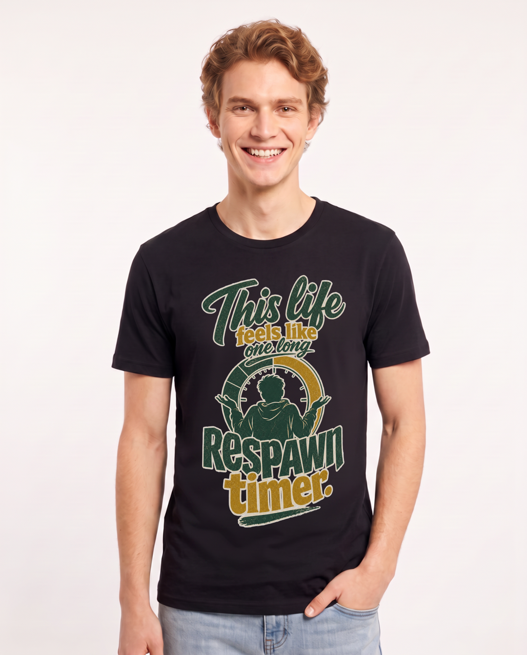 Gaming Black T-Shirt for Men – Game Night Graphic Tee product image 1