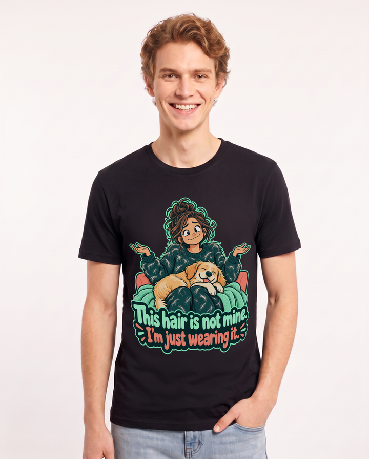 Cat Lover Black T-Shirt for Men – Everyday Expression Graphic Tee product image 3