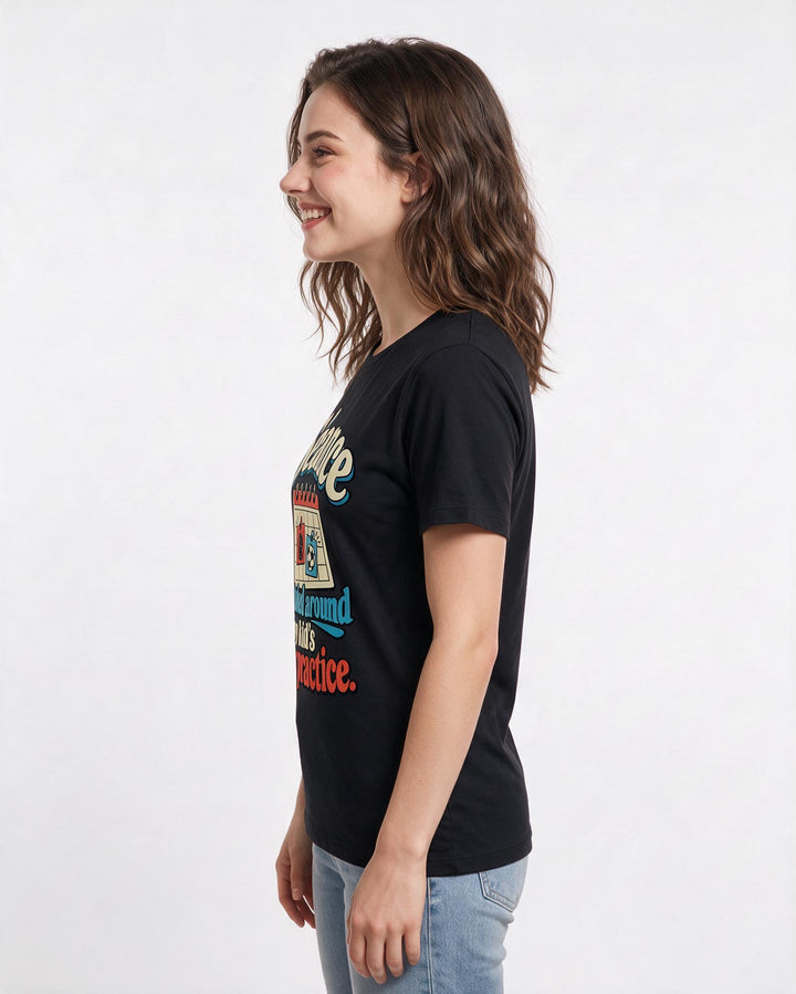 Halloween Black T-Shirt for Women – Halloween Theme Graphic Tee product image 2