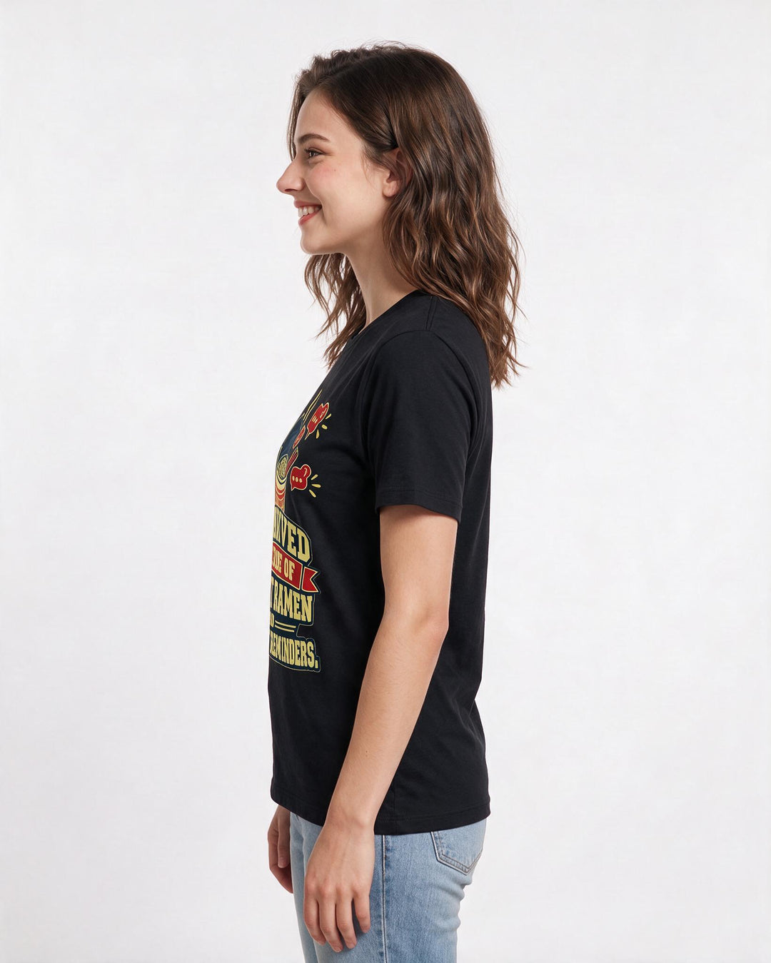 Graduation Black T-Shirt for Women – Everyday Expression Graphic Tee product image 2