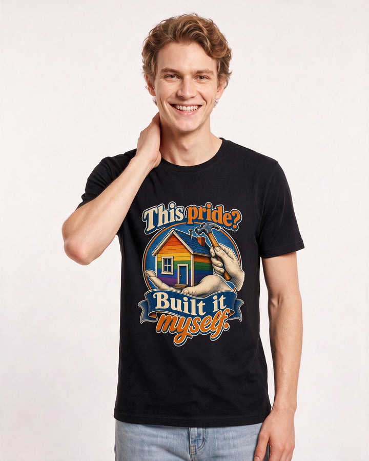 Pride Black T-Shirt for Men – Everyday Expression Graphic Tee product image 3