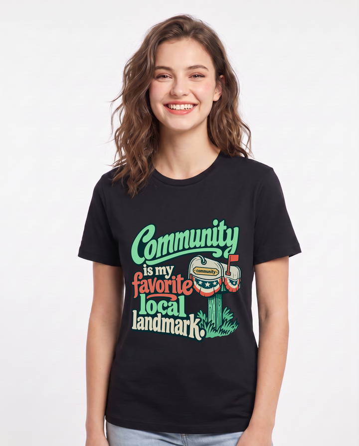 Patriotic Black T-Shirt for Women – Everyday Expression Graphic Tee product image 3