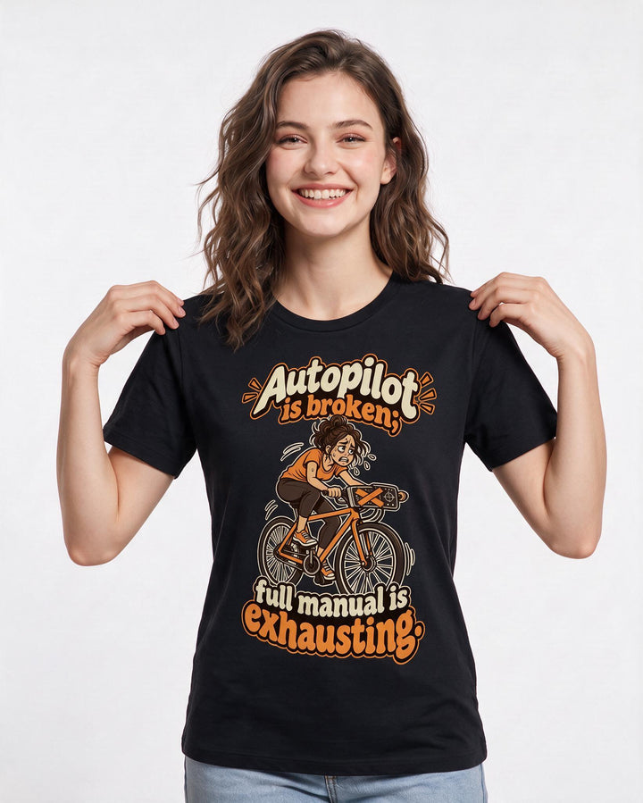 Meme Black T-Shirt for Women – Everyday Expression Graphic Tee product image 1