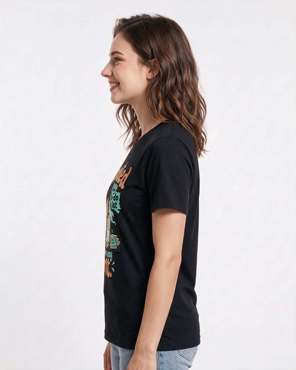 Halloween Black T-Shirt for Women – Halloween Theme Graphic Tee product image 2