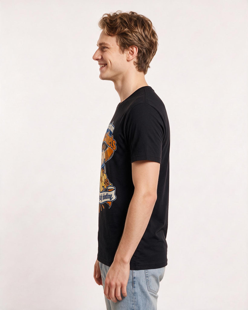 Couples Black T-Shirt for Men – Everyday Expression Graphic Tee product image 2