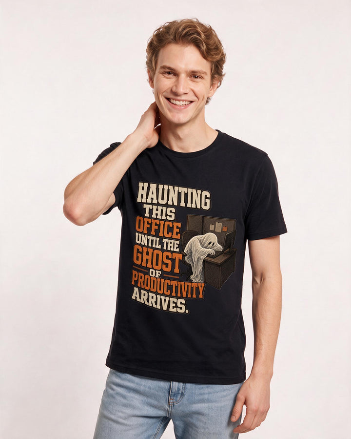 Halloween Black T-Shirt for Men – Halloween Theme Graphic Tee product image 1