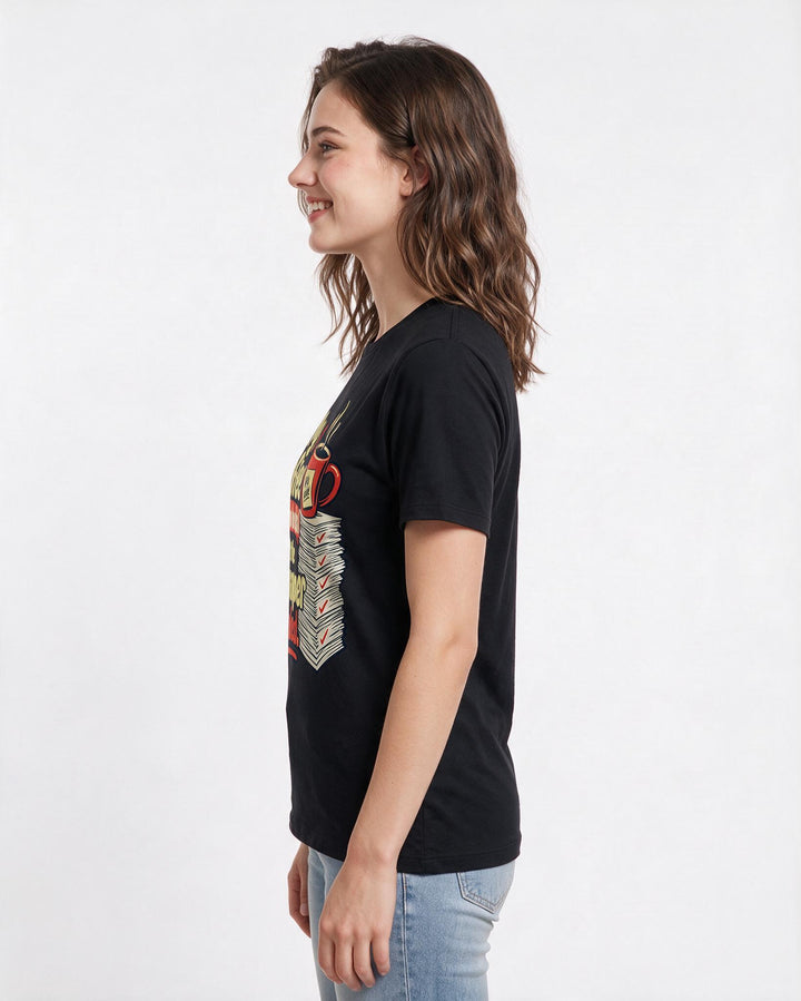 Teacher Black T-Shirt for Women – Everyday Expression Graphic Tee product image 2