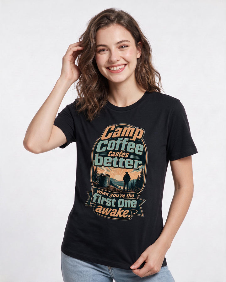 Hunting Black T-Shirt for Women – Everyday Expression Graphic Tee product image 3
