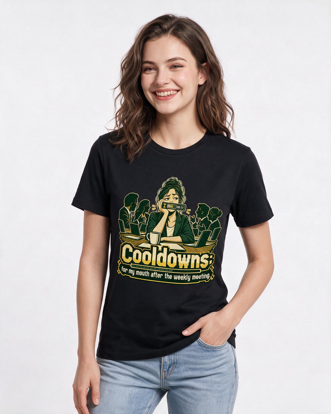 Gaming Black T-Shirt for Women – Game Night Graphic Tee product image 1
