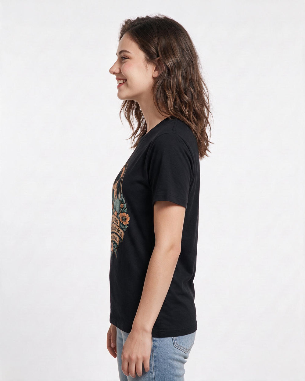 Nurse Black T-Shirt for Women – Nursing Life Graphic Tee product image 2