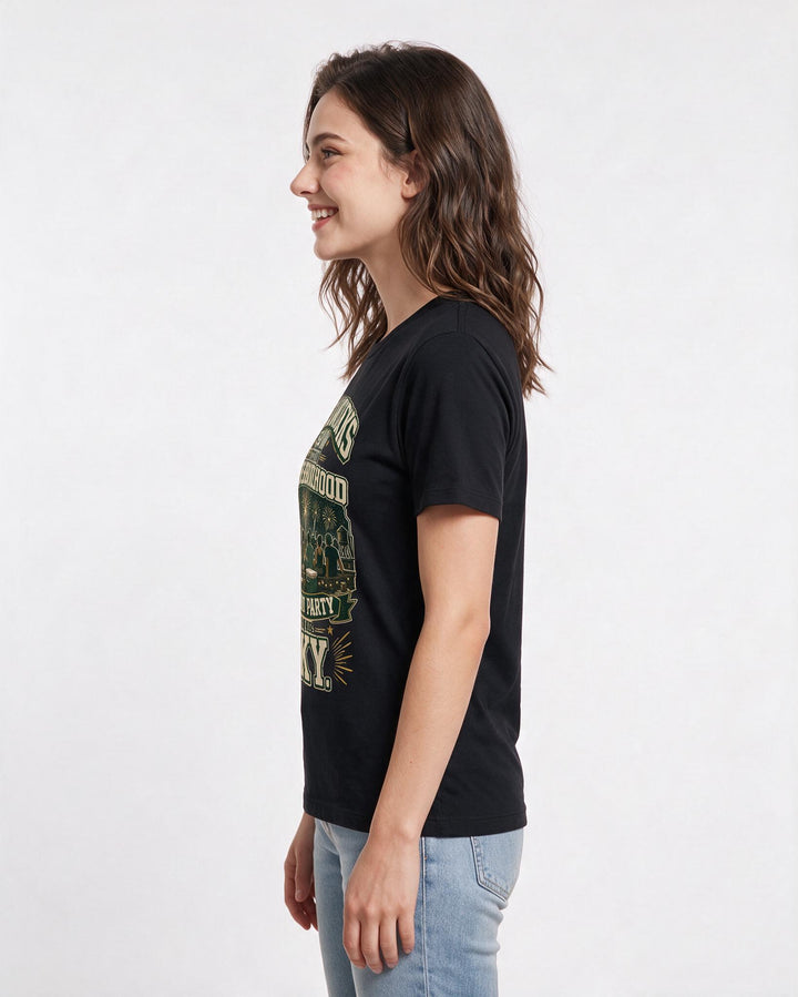 Patriotic Black T-Shirt for Women – Everyday Expression Graphic Tee product image 2
