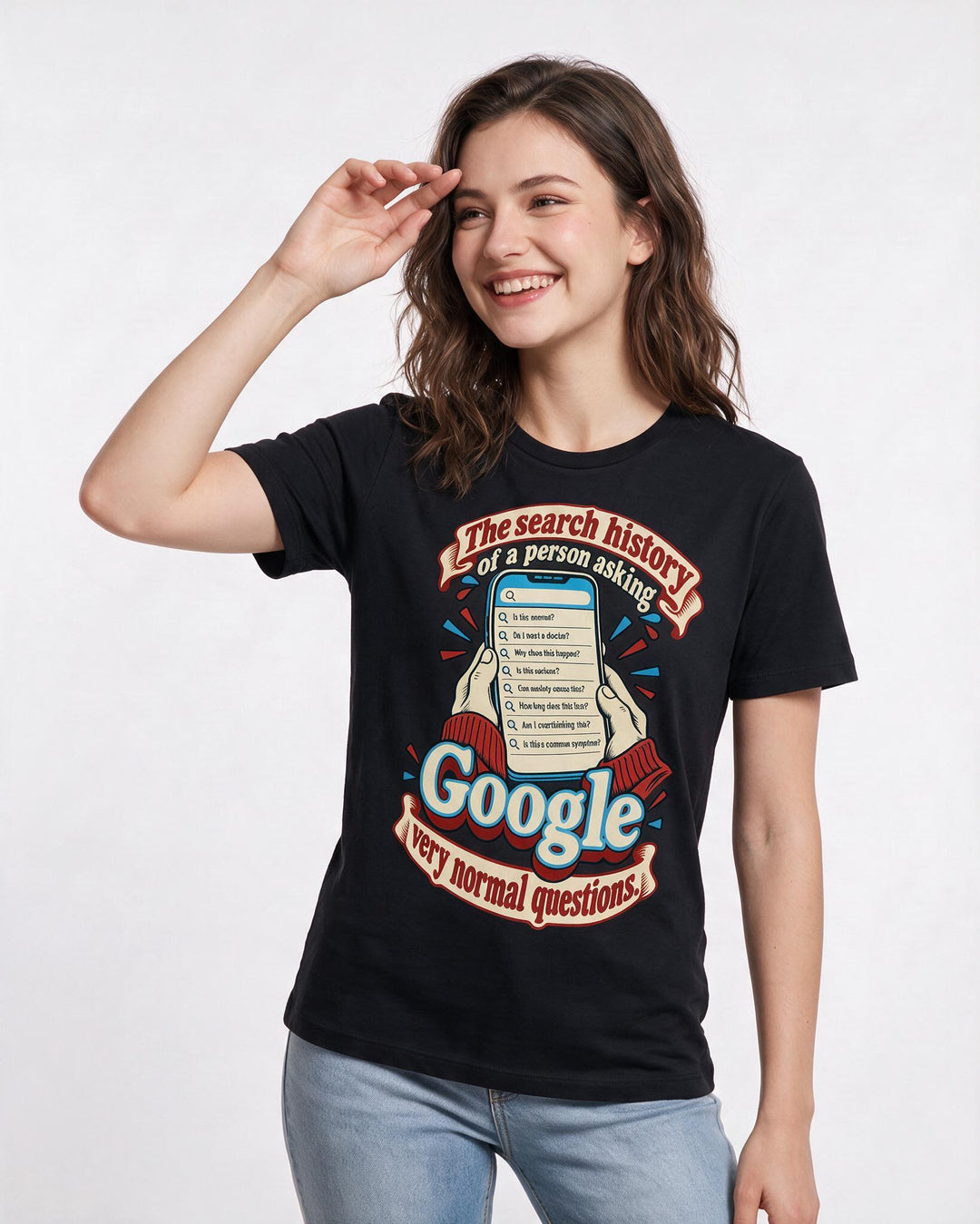 Meme Black T-Shirt for Women – Everyday Expression Graphic Tee product image 1