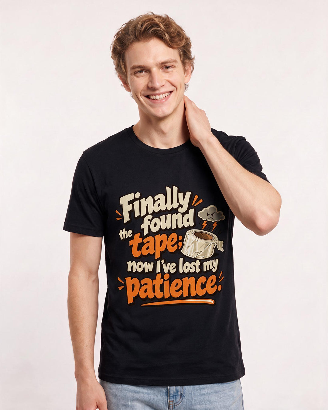 Christmas Black T-Shirt for Men – Holiday Theme Graphic Tee product image 1