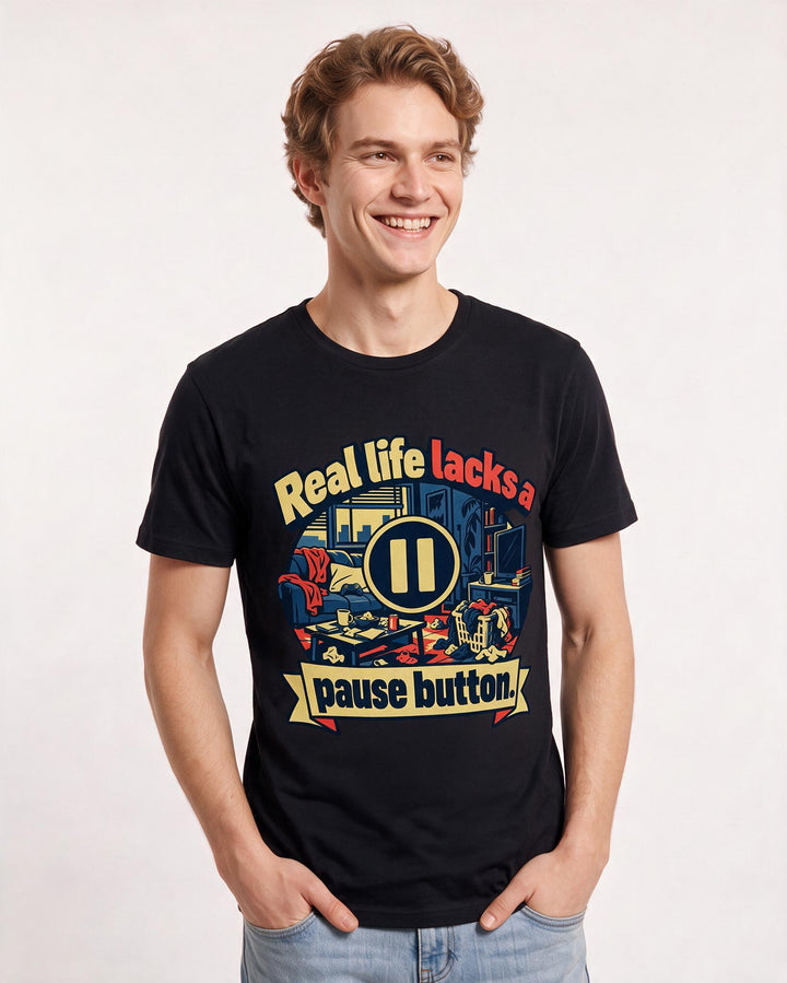Gaming Black T-Shirt for Men – Game Night Graphic Tee product image 1
