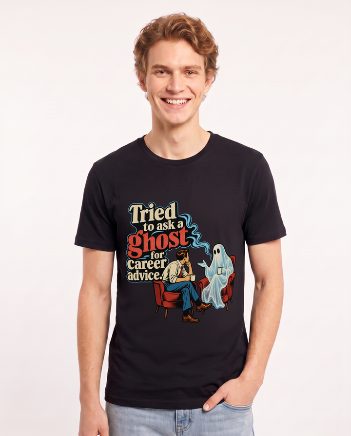 Halloween Black T-Shirt for Men – Halloween Theme Graphic Tee product image 3