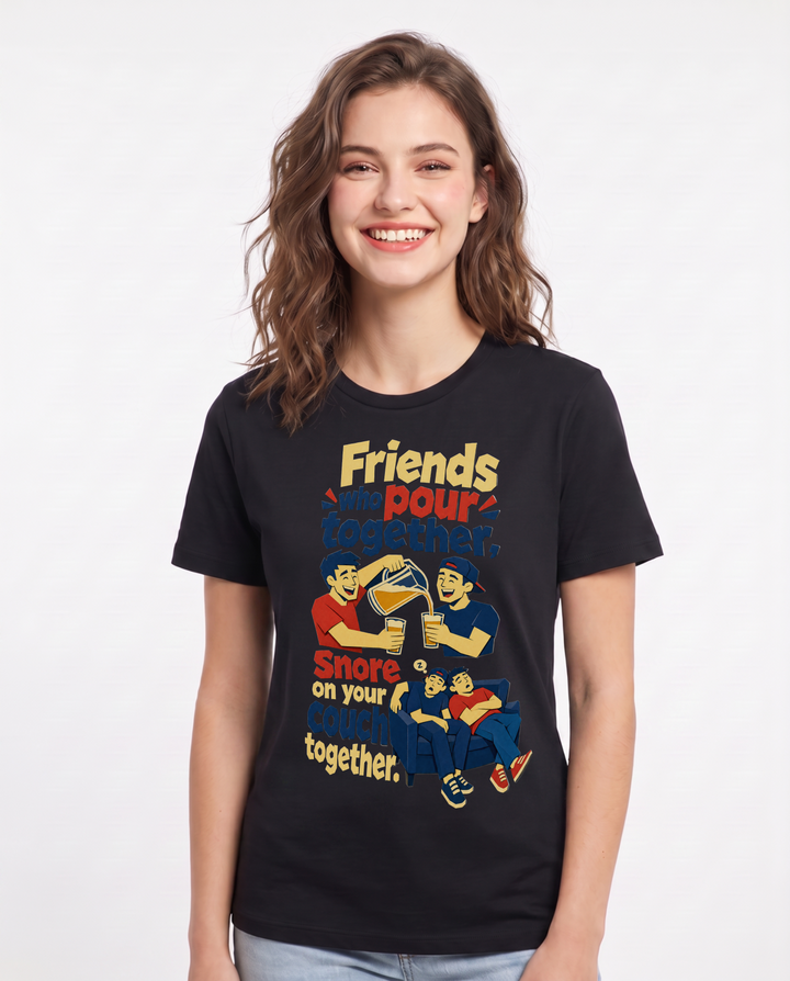 Beer Black T-Shirt for Women – Everyday Expression Graphic Tee product image 3