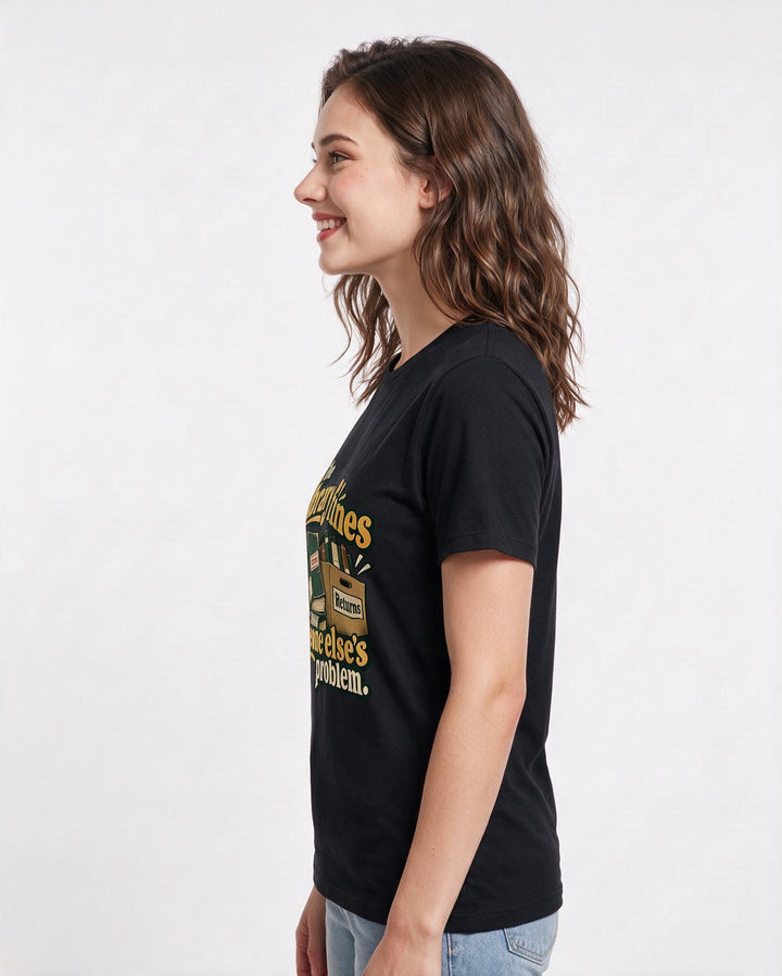 Graduation Black T-Shirt for Women – Everyday Expression Graphic Tee product image 2
