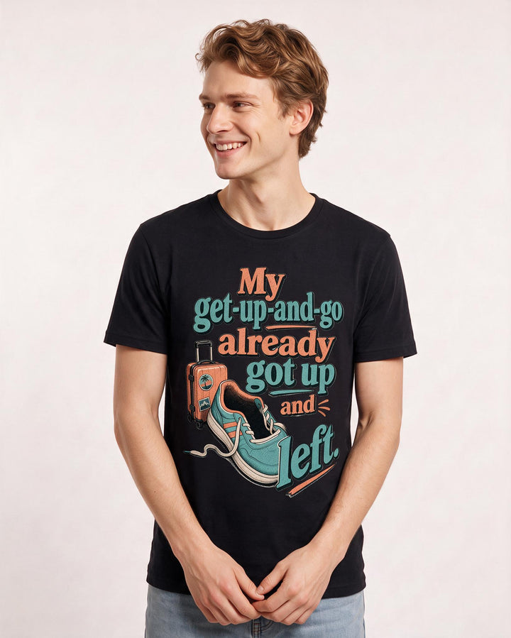 Meme Black T-Shirt for Men – Everyday Expression Graphic Tee product image 3