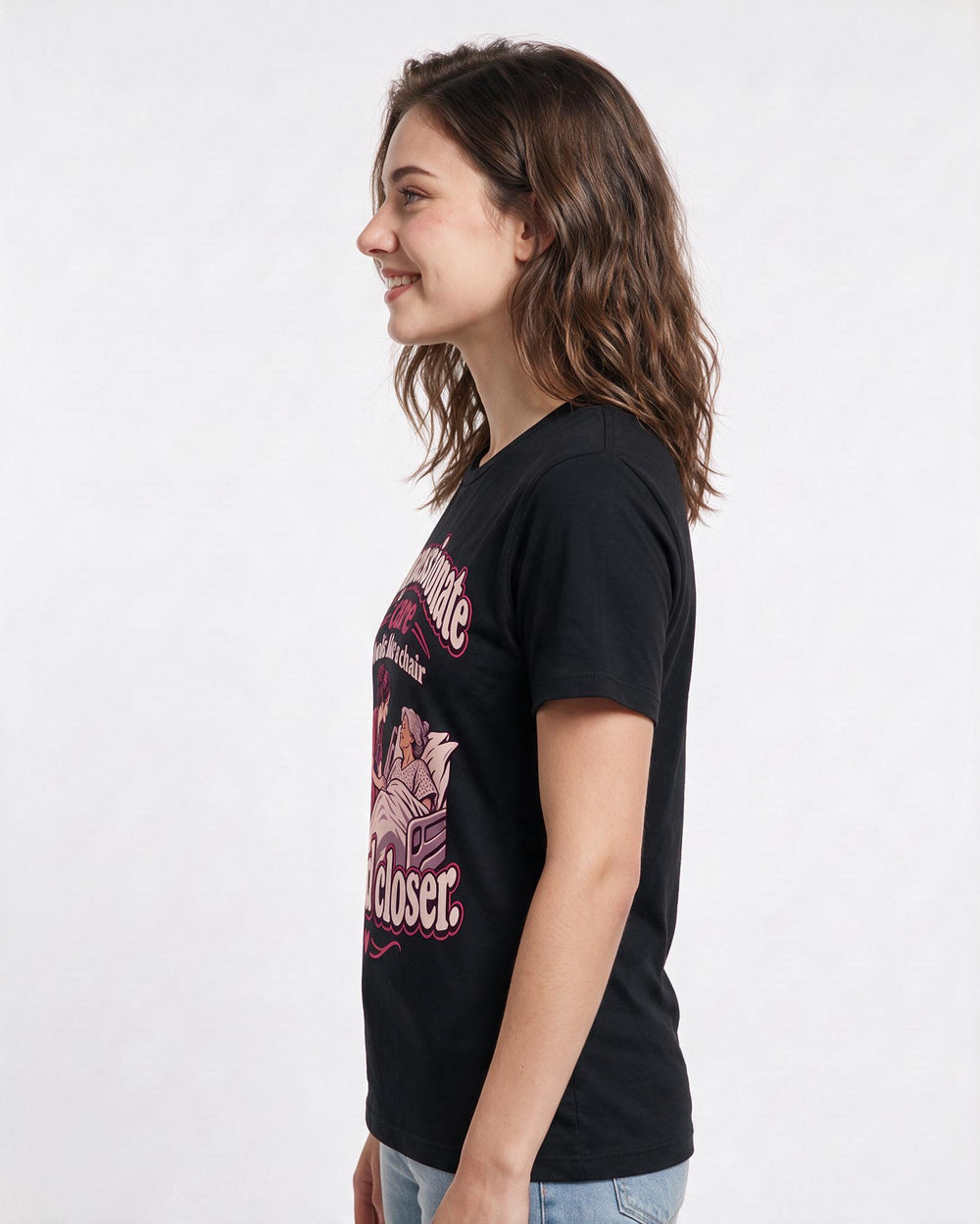 Nurse Black T-Shirt for Women – Nursing Life Graphic Tee product image 2