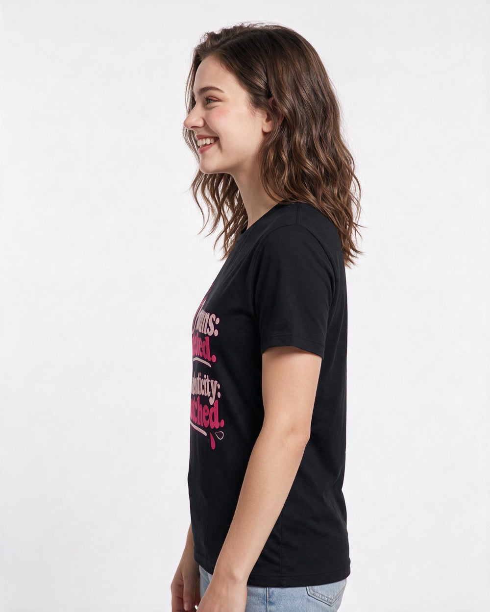 Pride Black T-Shirt for Women – Everyday Expression Graphic Tee product image 2