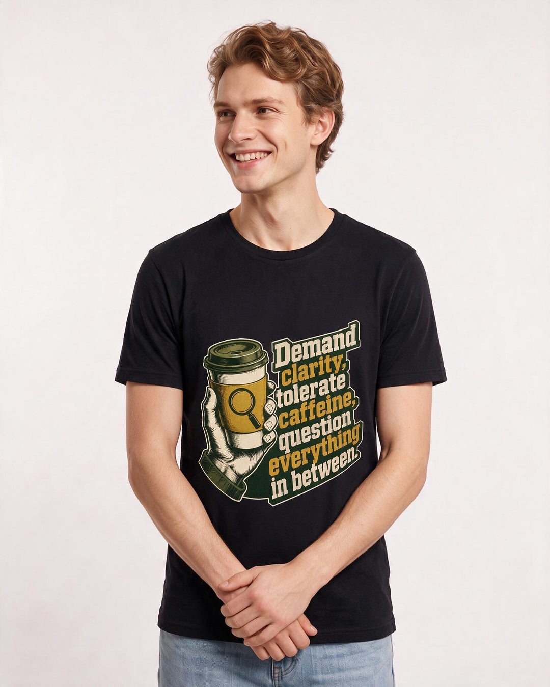 Political Statement Black T-Shirt for Men – Everyday Expression Graphic Tee product image 3