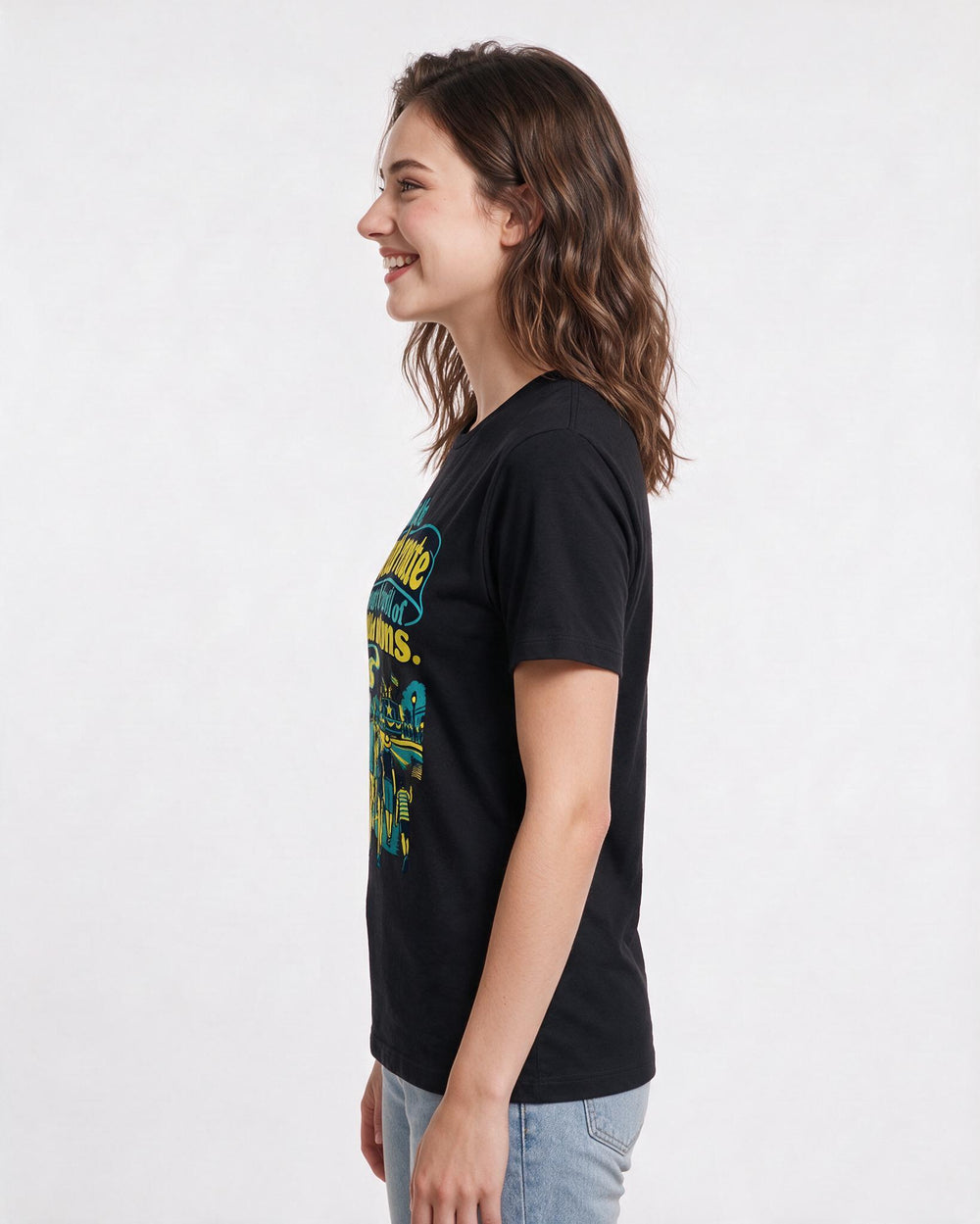Patriotic Black T-Shirt for Women – Everyday Expression Graphic Tee product image 2