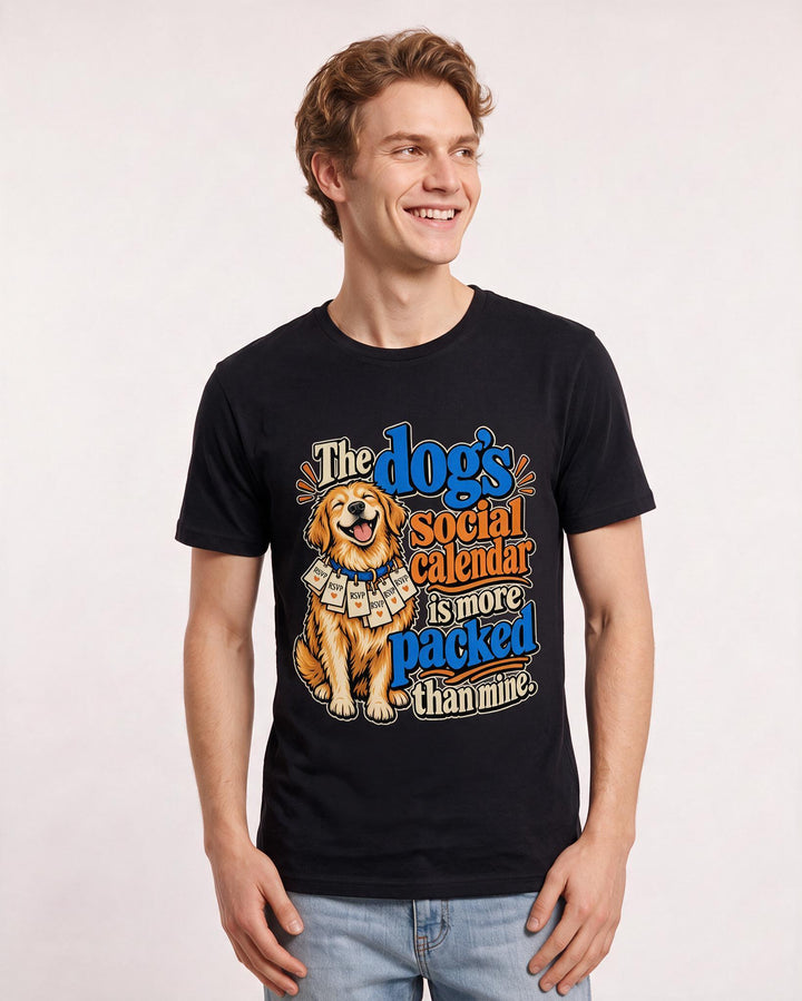 Cat Lover Black T-Shirt for Men – Everyday Expression Graphic Tee product image 1