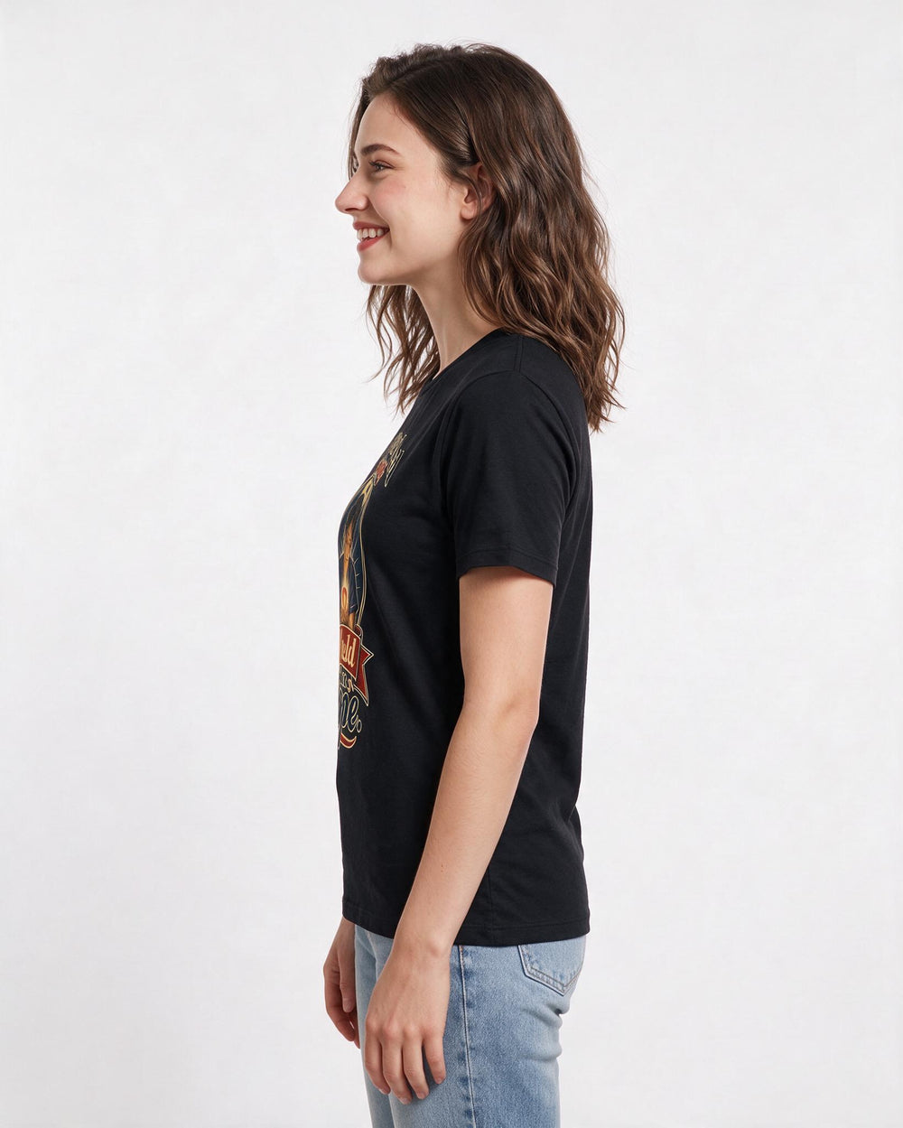 Nurse Black T-Shirt for Women – Nursing Life Graphic Tee product image 2