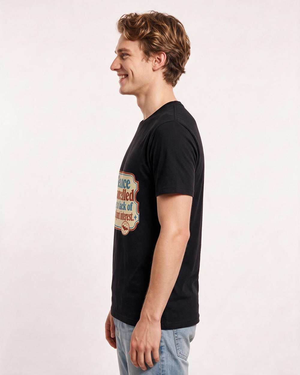 Halloween Men's Black T-Shirt - Seance cancelled due to lack of product image 2