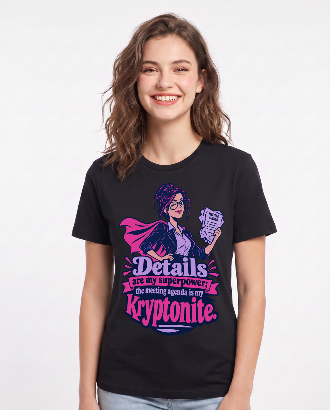 Neurodiversity Black T-Shirt for Women – Everyday Expression Graphic Tee product image 3