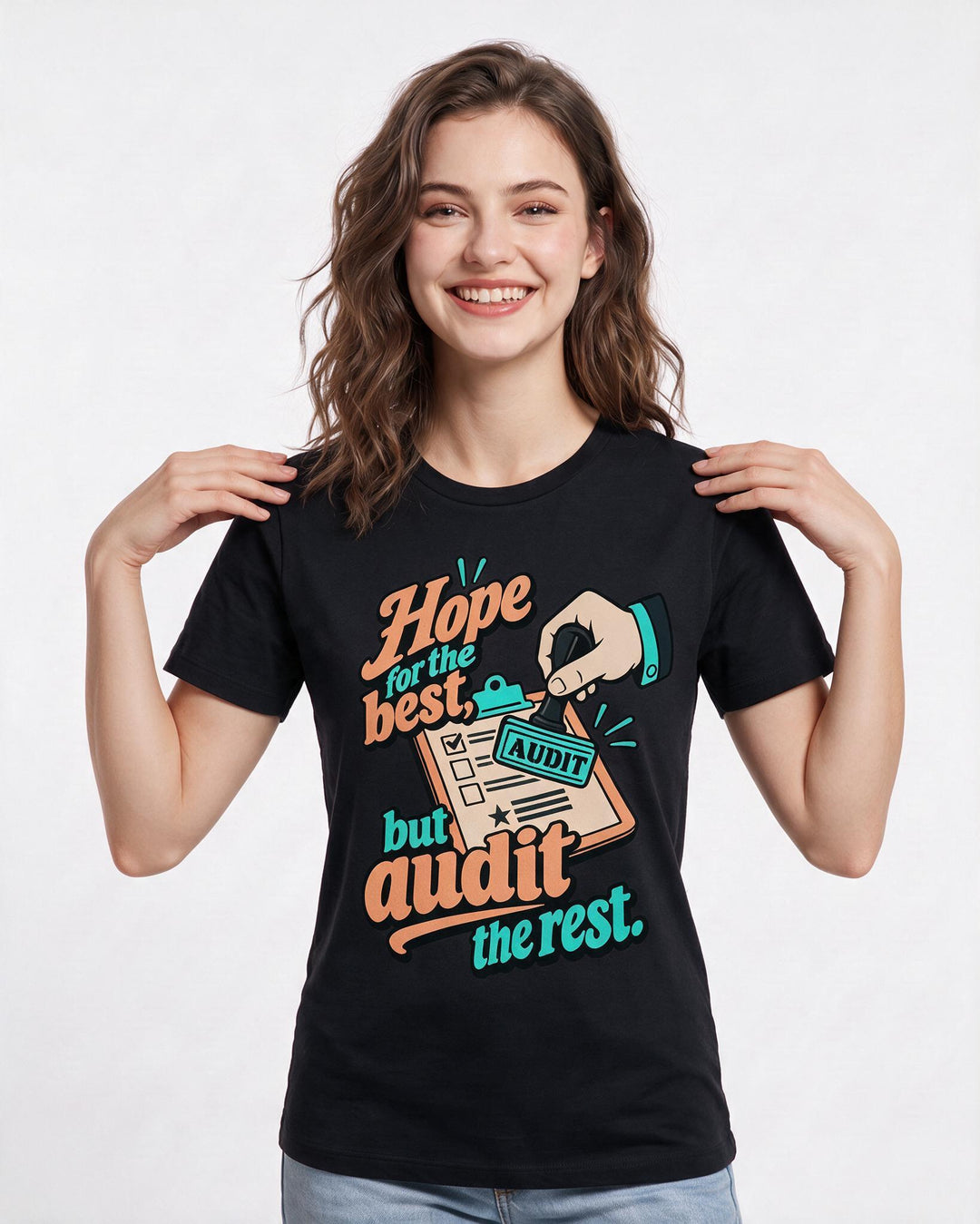 Political Statement Black T-Shirt for Women – Everyday Expression Graphic Tee product image 1