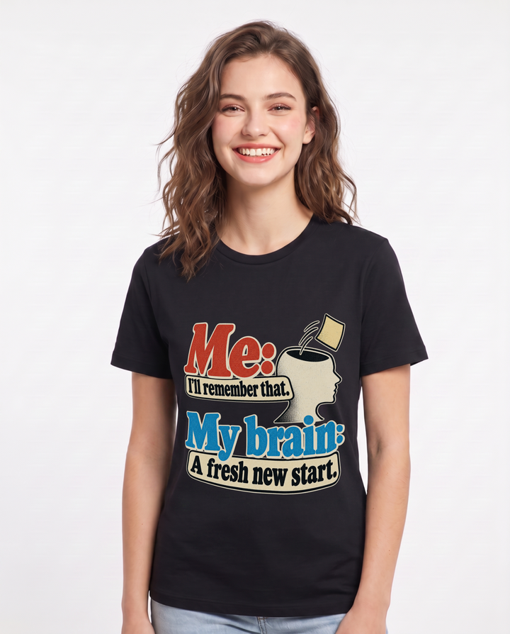 Meme Black T-Shirt for Women – Everyday Expression Graphic Tee product image 3
