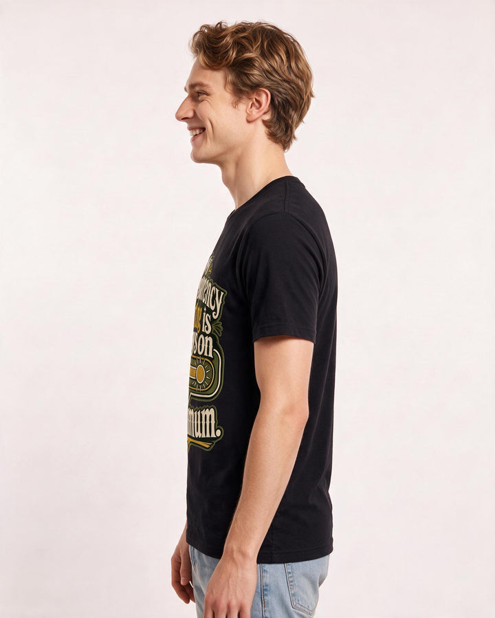 Neurodiversity Men's Black T-Shirt – My transparency setting is always on maximum. product image 2