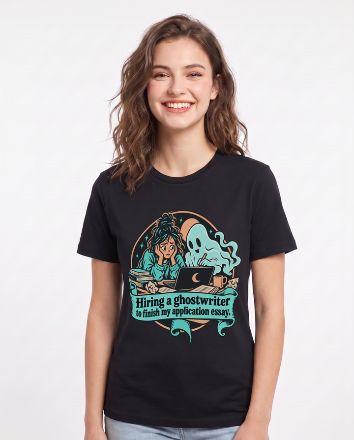 Halloween Black T-Shirt for Women – Halloween Theme Graphic Tee product image 3