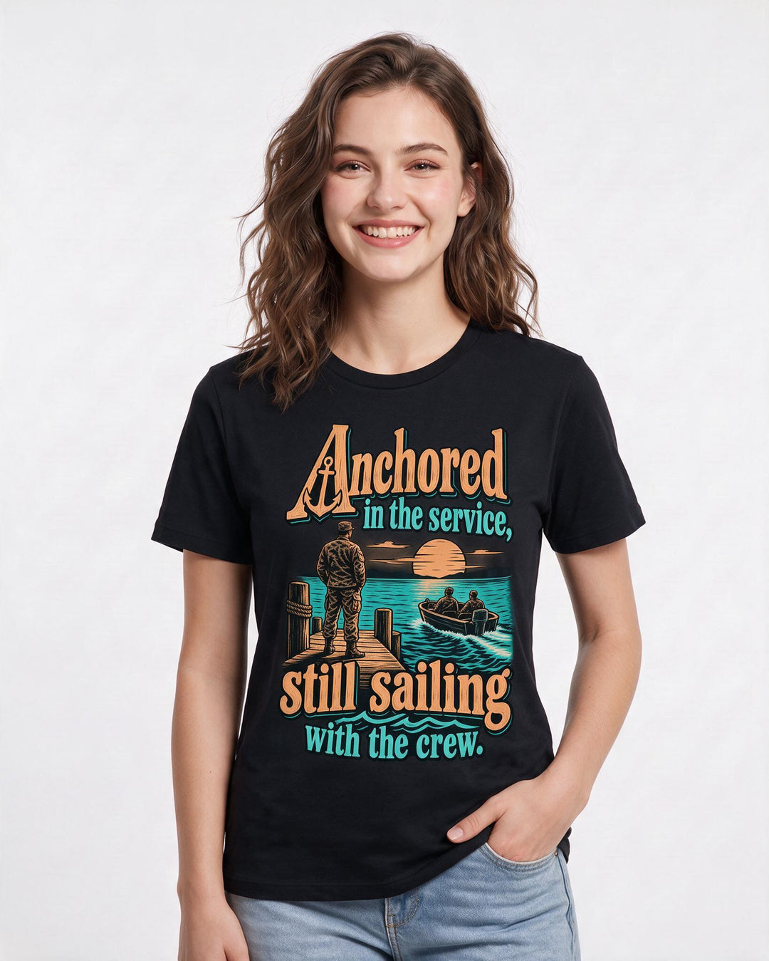 Veteran Black T-Shirt for Women – Everyday Expression Graphic Tee product image 1