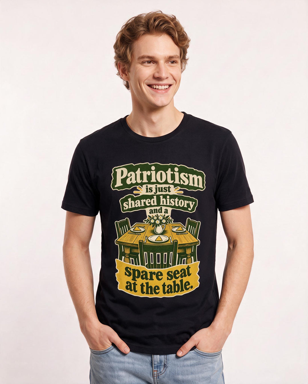 Patriotic Black T-Shirt for Men – Everyday Expression Graphic Tee product image 1