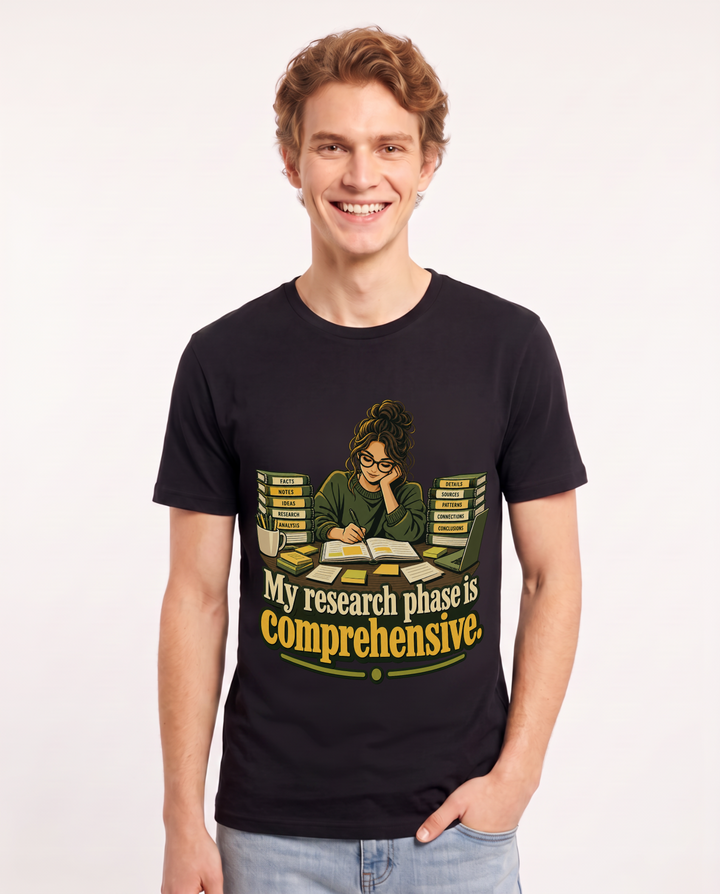 Neurodiversity Black T-Shirt for Men – Everyday Expression Graphic Tee product image 3