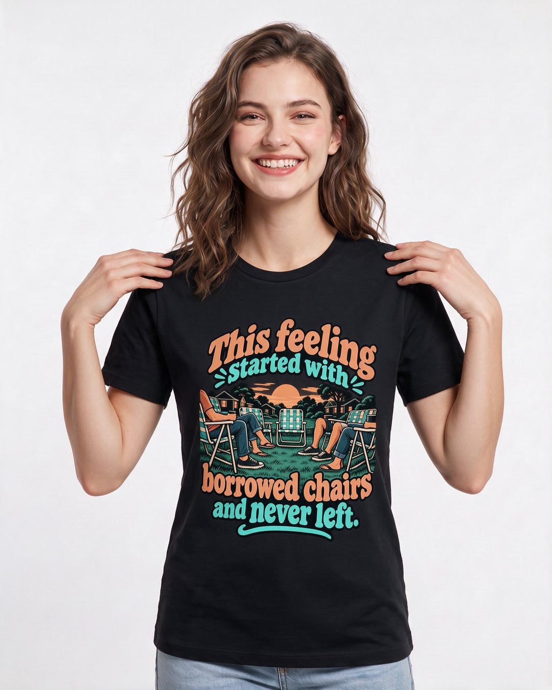 Patriotic Black T-Shirt for Women – Everyday Expression Graphic Tee product image 1