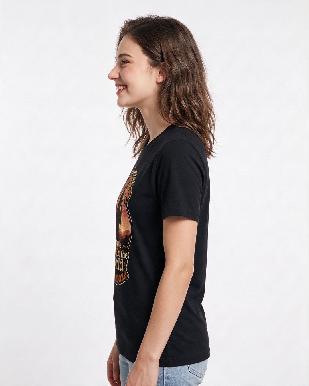 Hunting Black T-Shirt for Women – Everyday Expression Graphic Tee product image 2
