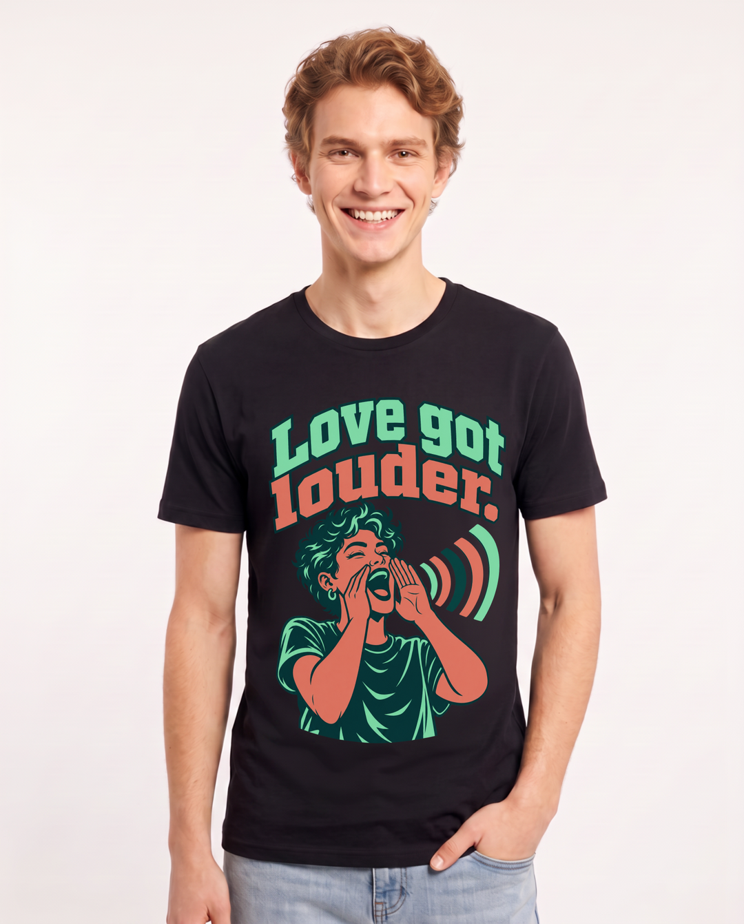Pride Black T-Shirt for Men – Everyday Expression Graphic Tee product image 3
