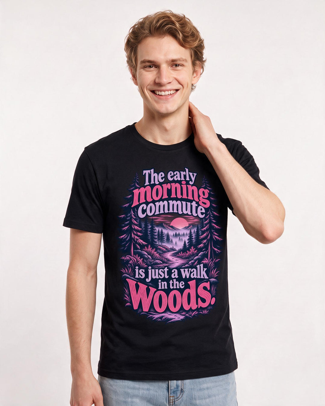 Hunting Black T-Shirt for Men – Everyday Expression Graphic Tee product image 1