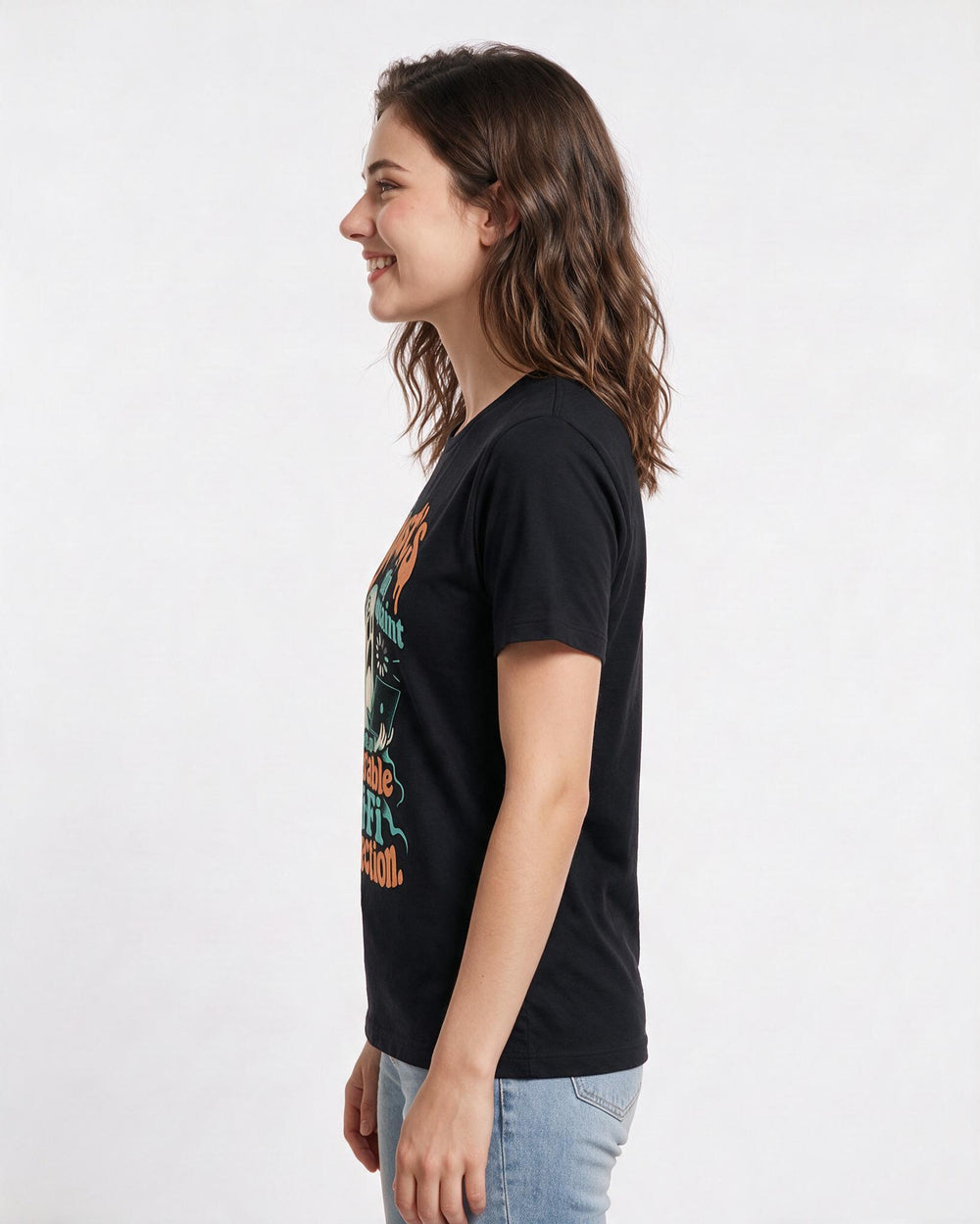 Halloween Black T-Shirt for Women – Halloween Theme Graphic Tee product image 2
