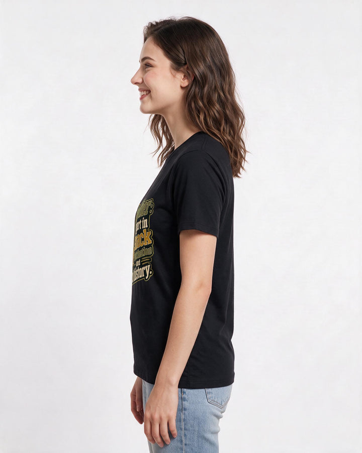 Teacher Black T-Shirt for Women – Everyday Expression Graphic Tee product image 2