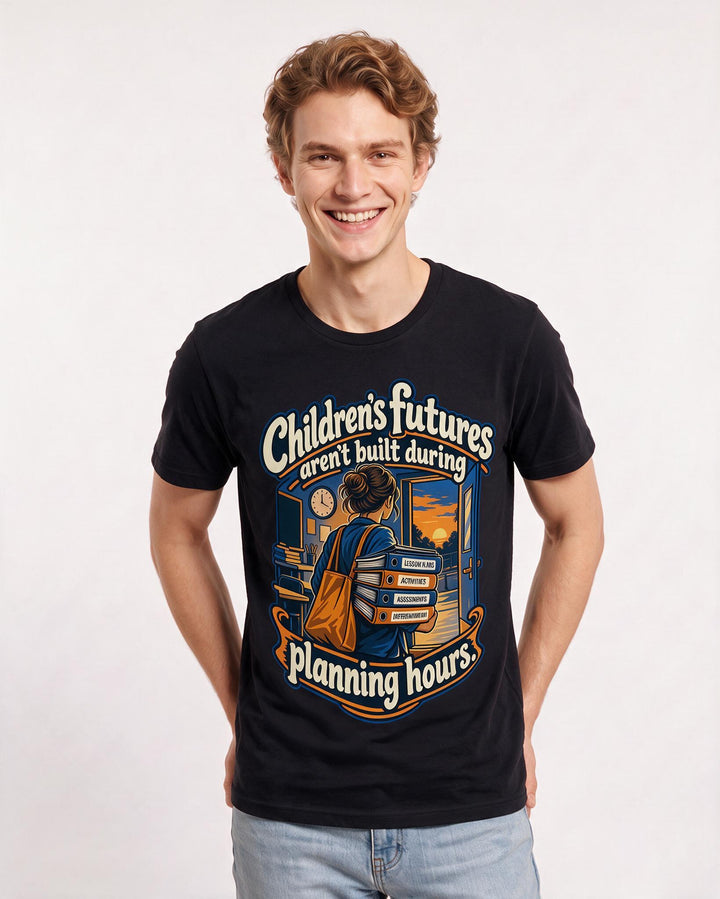 Teacher Black T-Shirt for Men – Everyday Expression Graphic Tee product image 1