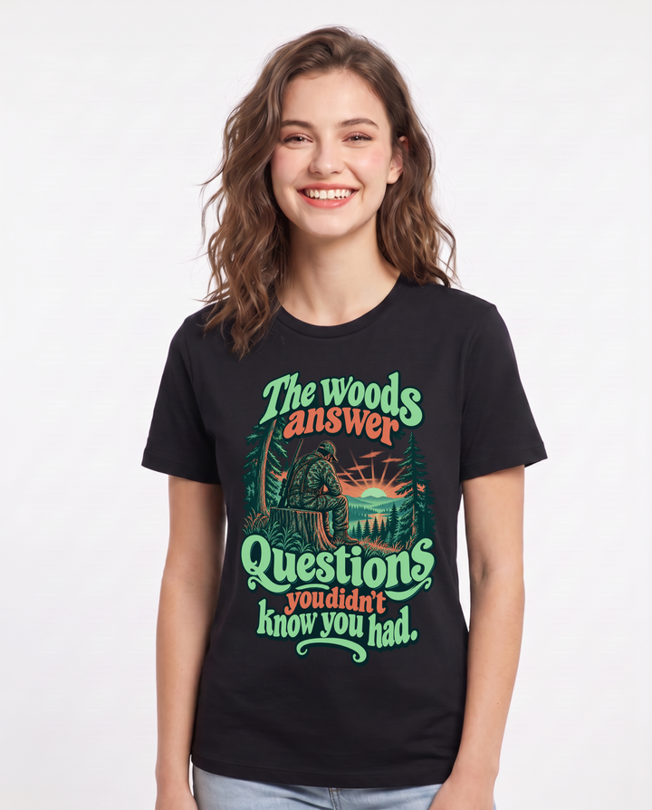 Hunting Black T-Shirt for Women – Everyday Expression Graphic Tee product image 3