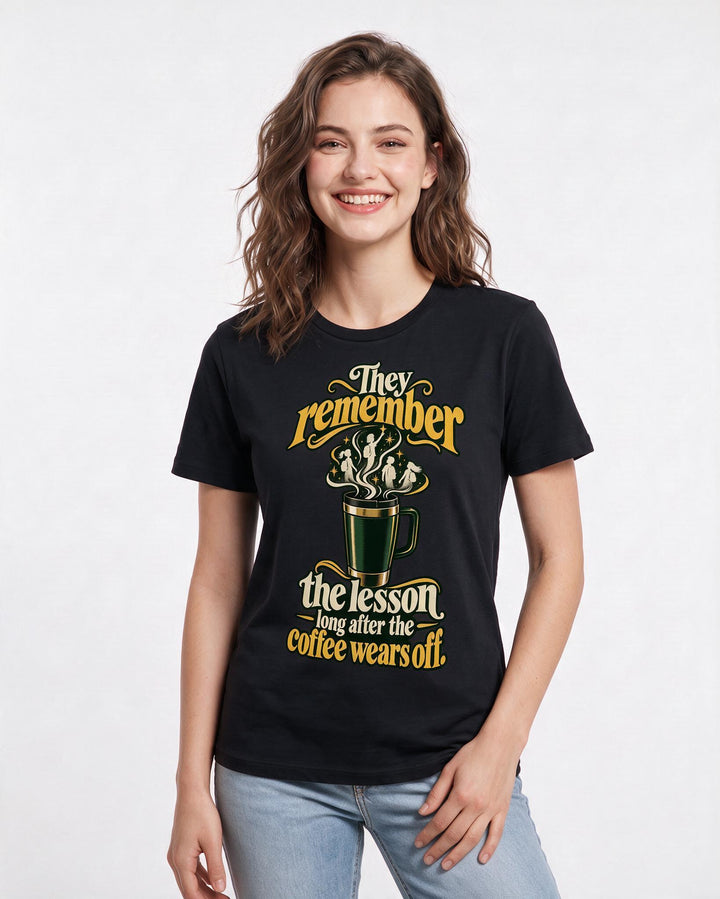 Teacher Black T-Shirt for Women – Everyday Expression Graphic Tee product image 1